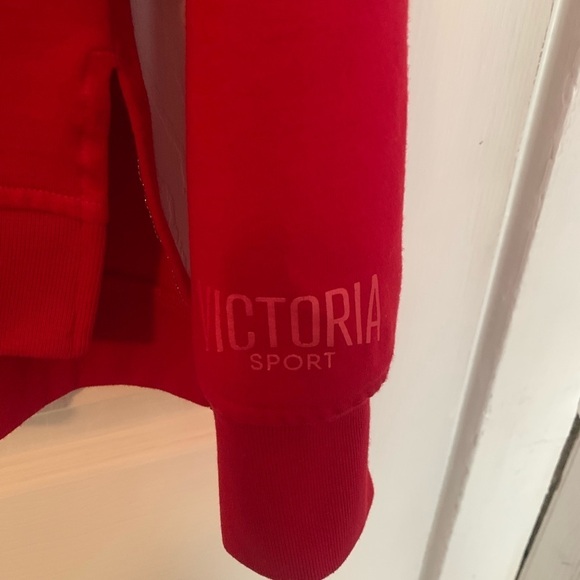 Victoria Secret Sport Red Sweatshirt - Size Small - Picture 3 of 5
